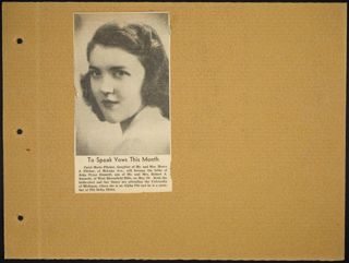 Theta Chapter Newspaper Clippings Scrapbook, Page 49