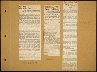 Theta Chapter Newspaper Clippings Scrapbook, Page 19