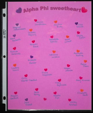 Theta Chapter Leopard Print Scrapbook, Page 11