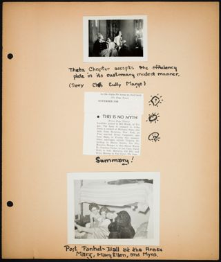 Alpha Phi Scrapbook, Page 16