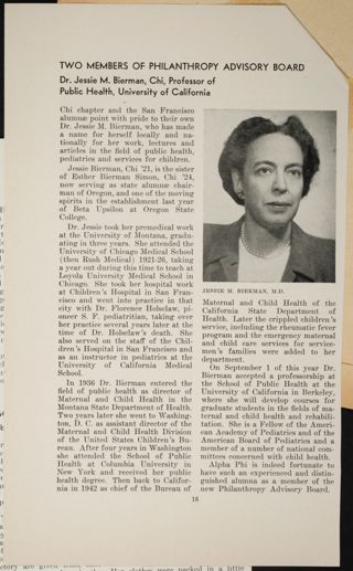 Two Members of Philanthropy Advisory Board Magazine Clipping