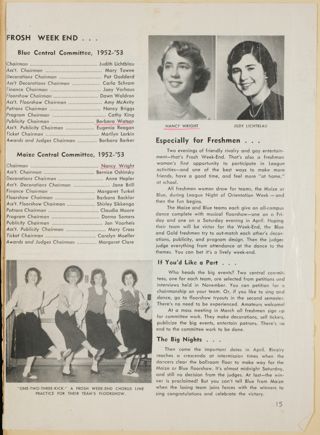 Frosh Weekend...Magazine Clipping, 1952-1953