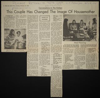 This Couple Has Changed the Image of Housemother Newspaper Clipping, February 15, 1972