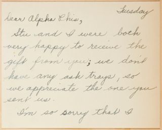 Suzie Fraser to Alpha Phis Letter