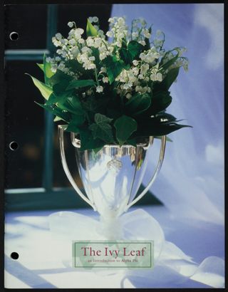 The Ivy Leaf an Introduction to Alpha Phi Booklet, 2000
