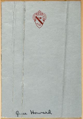 Theta of Alpha Phi Initiation Banquet Program, December 6, 1930