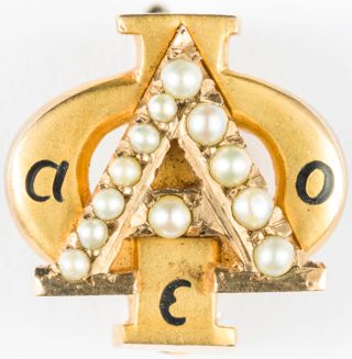 Wilma Hollingsworth Lange Jeweled Badge, April 27, 1947