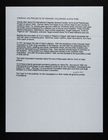 Cardiac Aid Projects of Denver, 2005