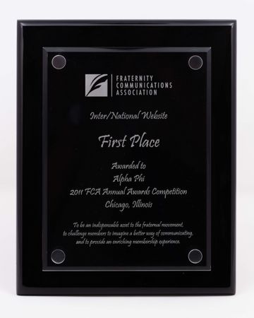 Fraternity Communications Association Inter/National Website Award Plaque, 2011