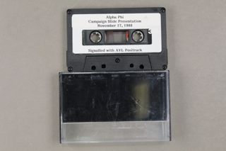 Campaign for Alpha Phi Cassette Tape, November 17, 1988
