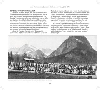 Chapter One: Alpha Phi's New Ventures 1923-1928, Page 10