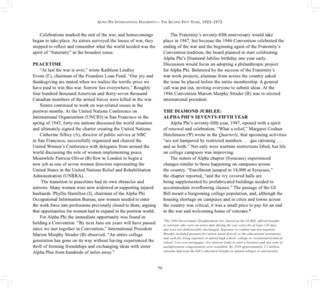 Chapter Three: Alpha Phi and World War II 1939-1947, Page 20