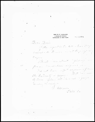 Edith L. to Doris Note, May 21, 1964
