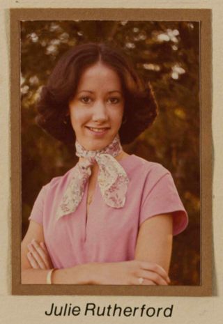 Phi Chapter Composite Detail, Julie Rutherford, 1976-1977