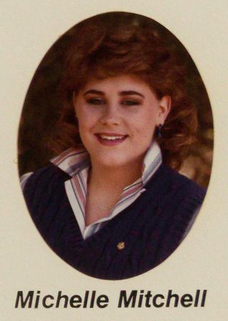 Phi Chapter Composite Detail, Michelle Mitchell, 1984-1985