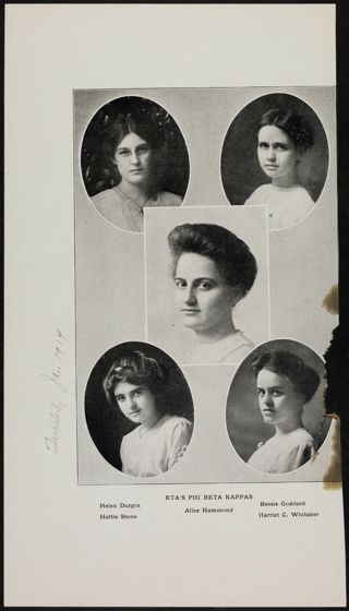 Eta's Phi Beta Kappas Magazine Clipping, January 1914