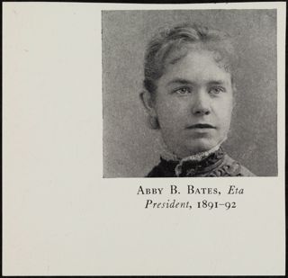 Abby B. Bates Photocopied Portrait Photograph 2