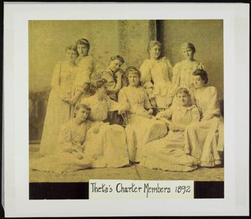 Theta's Charter Members Group Photograph, 1892