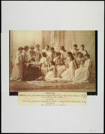 Theta Chapter Charter Members and Early Initiates Photograph, 1892