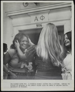 Omicron Chapter Pledge Day Photograph, 1975