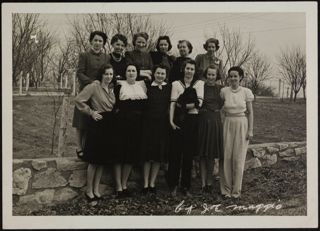 Omicron Chapter Bridge Club Photograph, 1939
