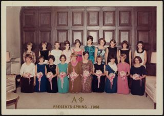 Lambda Chapter Presents Event Bigs and Littles Photograph, Spring 1966