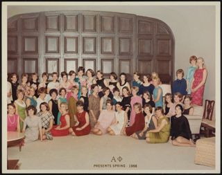 Lambda Chapter Presents Event Group Photograph, Spring 1966