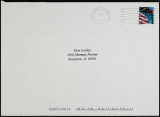 Erin Leahey Envelope, January 20, 2006