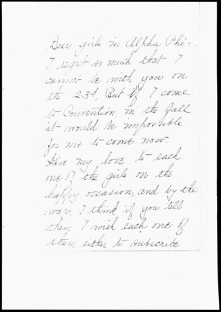 Ella Pardoe Ford to Girls in Alpha Phi Letter, June 14, 1892