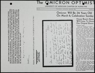 Letters From Alpha Phi's Omicron Chapter Scrapbook, Page 4