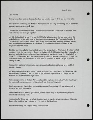 Letters From Alpha Phi's Omicron Chapter Scrapbook, Page 6