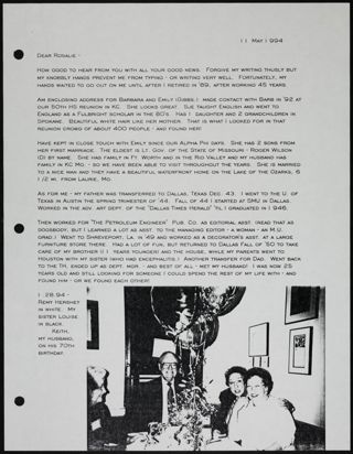 Letters From Alpha Phi's Omicron Chapter Scrapbook, Page 13