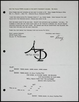 Letters From Alpha Phi's Omicron Chapter Scrapbook, Page 15