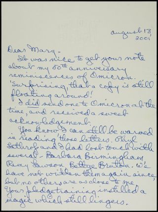 Letters From Alpha Phi's Omicron Chapter Scrapbook, Page 58
