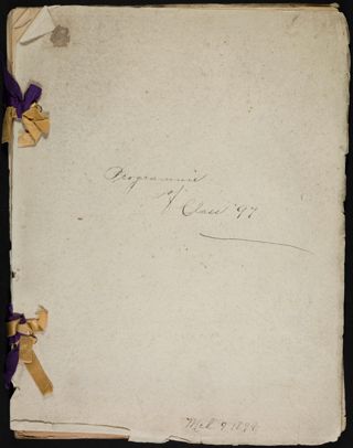 Programs of Class '97, 1894