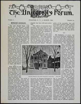Alpha of Alpha Phi Photocopied Newsletter Clipping, March 1896