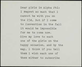 Ella Pardoe Ford to Girls in Alpha Phi Transcribed Letter, June 14, 1892