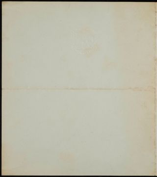 The Alpha Chapter's Fifth Annual Reunion Invitation, June 25, 1877