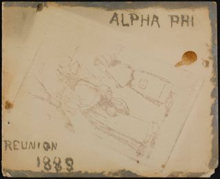 Alpha Chapter Reunion Toast List, 1888