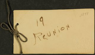 Reunion Guest Book, 1891