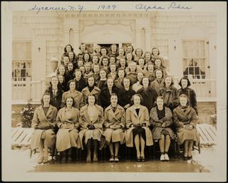 Alpha Chapter Group Photograph, 1939