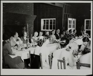 Gamma Sigma Installation Banquet Speakers' Table Photograph, June 1958