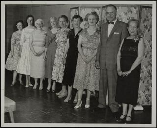Gamma Sigma Installation Reception Photograph, June 1958