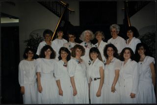Theta Kappa Chapter Initiation Mothers and Daughters Group Photograph, c. 1991