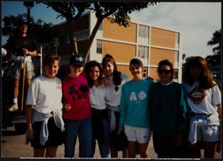 Group of Seven Zeta Beta Chapter Members at Westchester Community Clean Up Photograph, c. 1990s