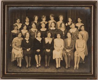 Beta Kappa Chapter Installation Framed Group Photograph, May 10, 1930
