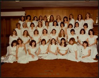 Phi Chapter Initiation Group Photograph, February 12, 1982