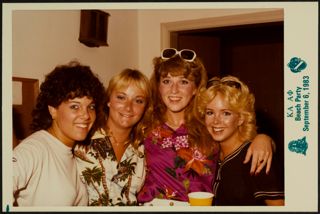 Markowitz, Daugherty, Morgan, and Liddell at a Beach Party Photograph, September 6, 1983