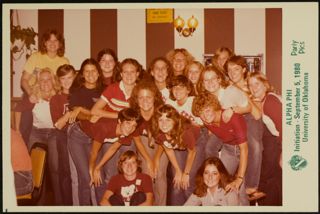 Phi Chapter Initiation Photograph, September 5, 1980