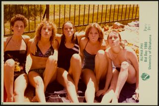 Tipping, Garis, Blohm, Carpenter, and Jackson at Bid Day Photograph, 1980